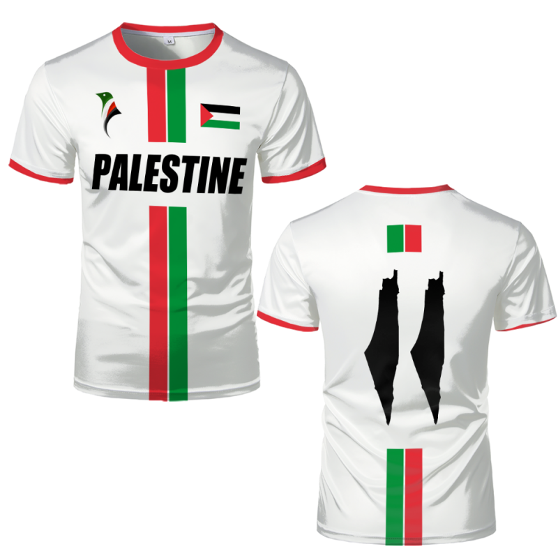 Street Fashion Usa - Palestine Flag Map 3D Printing T