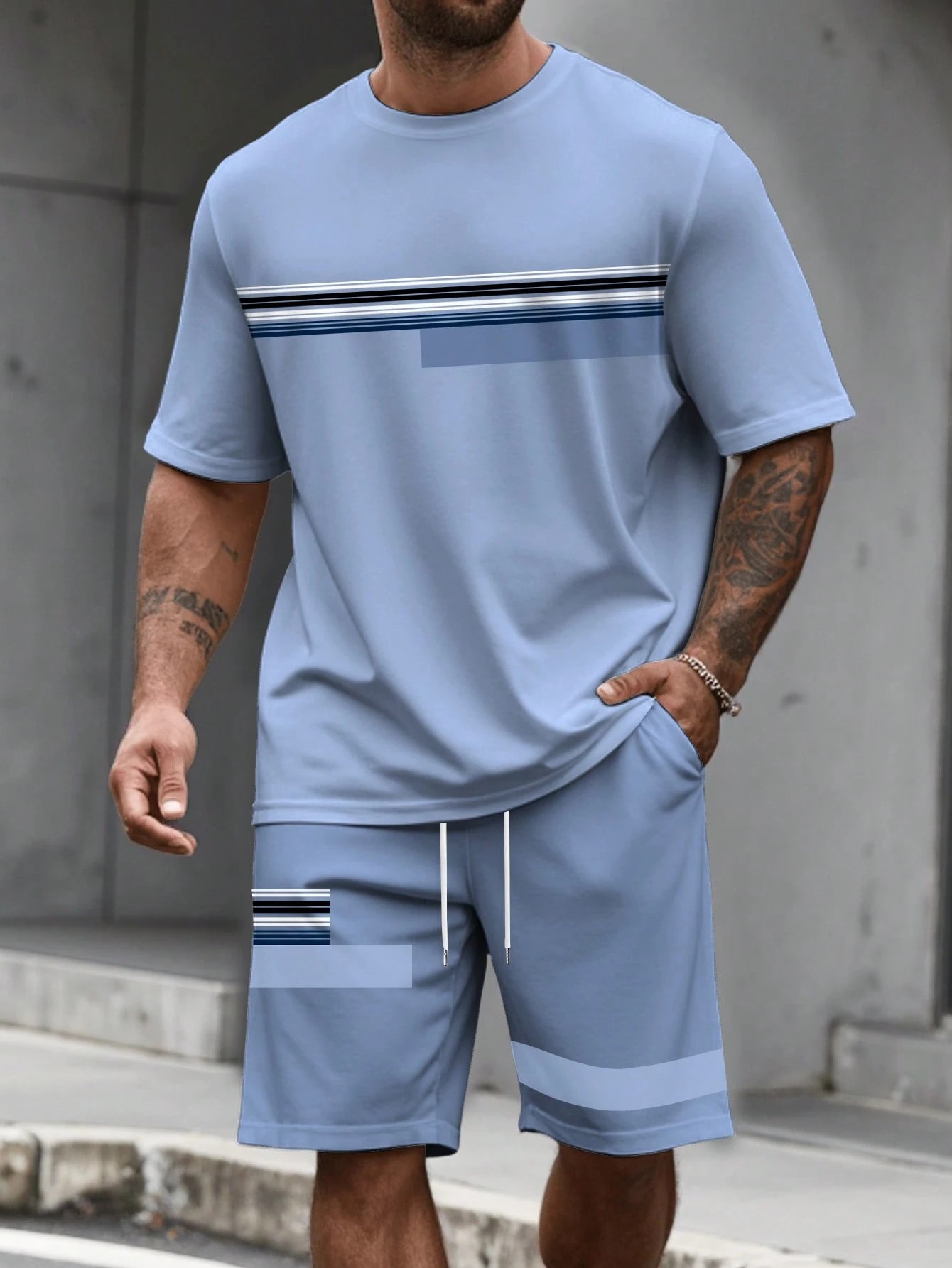 Street Fashion For 2026 - 2026 Summer New Men's Short-Sleeved Shorts