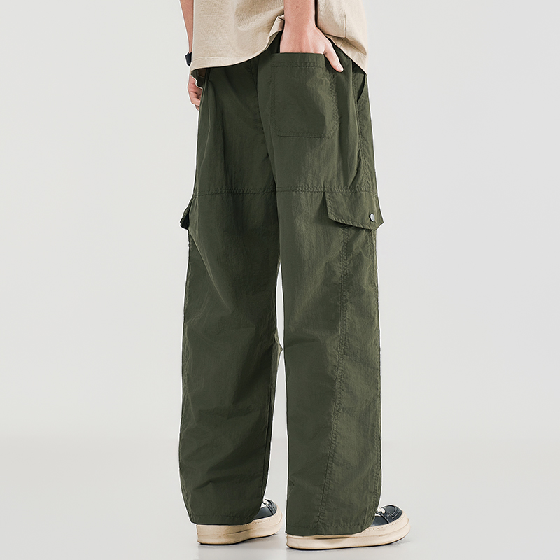Street Fashion Art - Summer Men's Workwear Wide Leg Pants