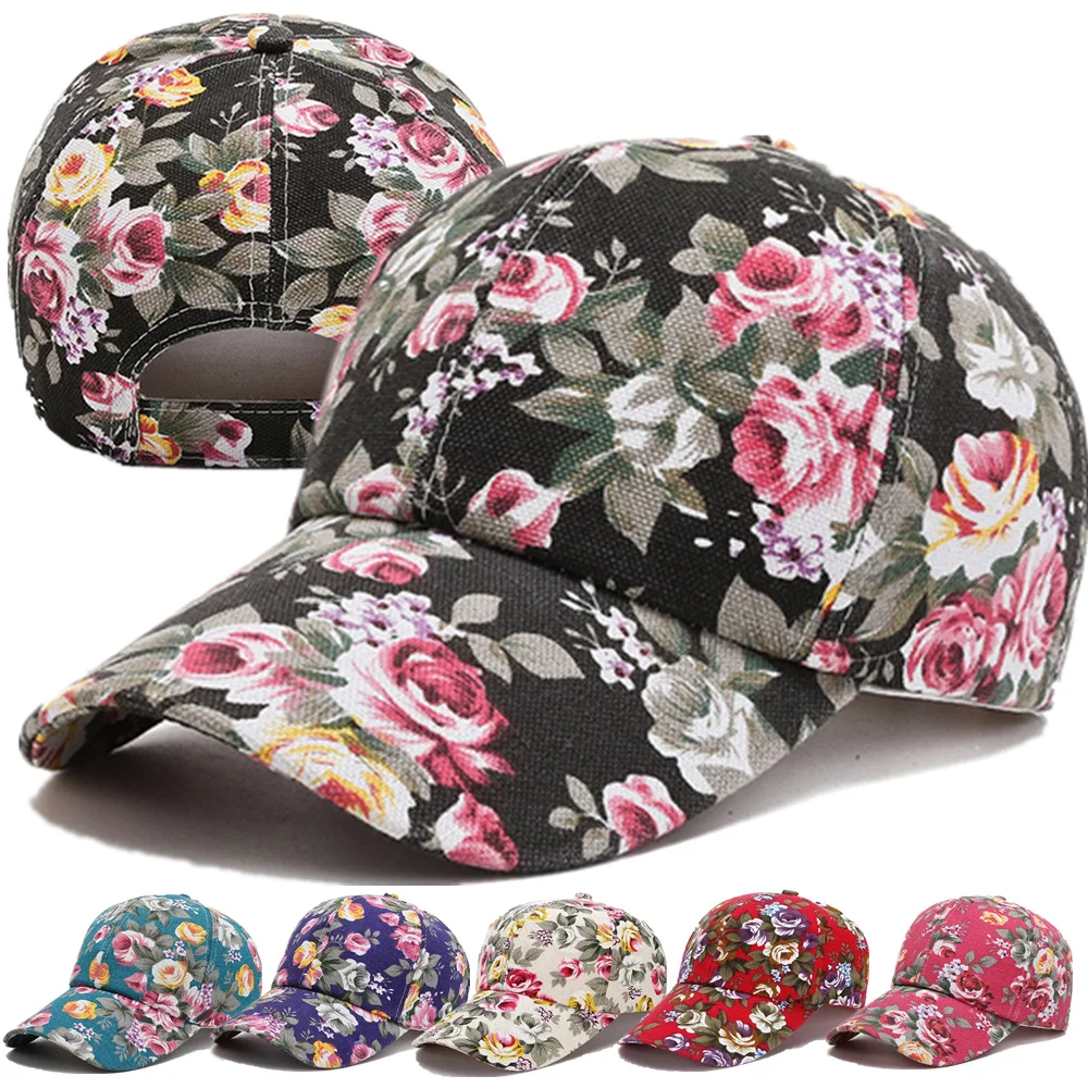 Street Fashion Hats - Fashion Women's Summer Cap Floral Print