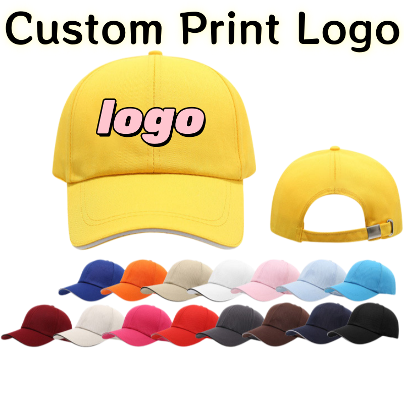 Street Fashion Hats - Customized Printed Logo Pure Cotton Metal