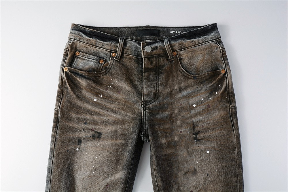 Men Fashion American Jeans Hig - Distressed Jean Rip recension och pris