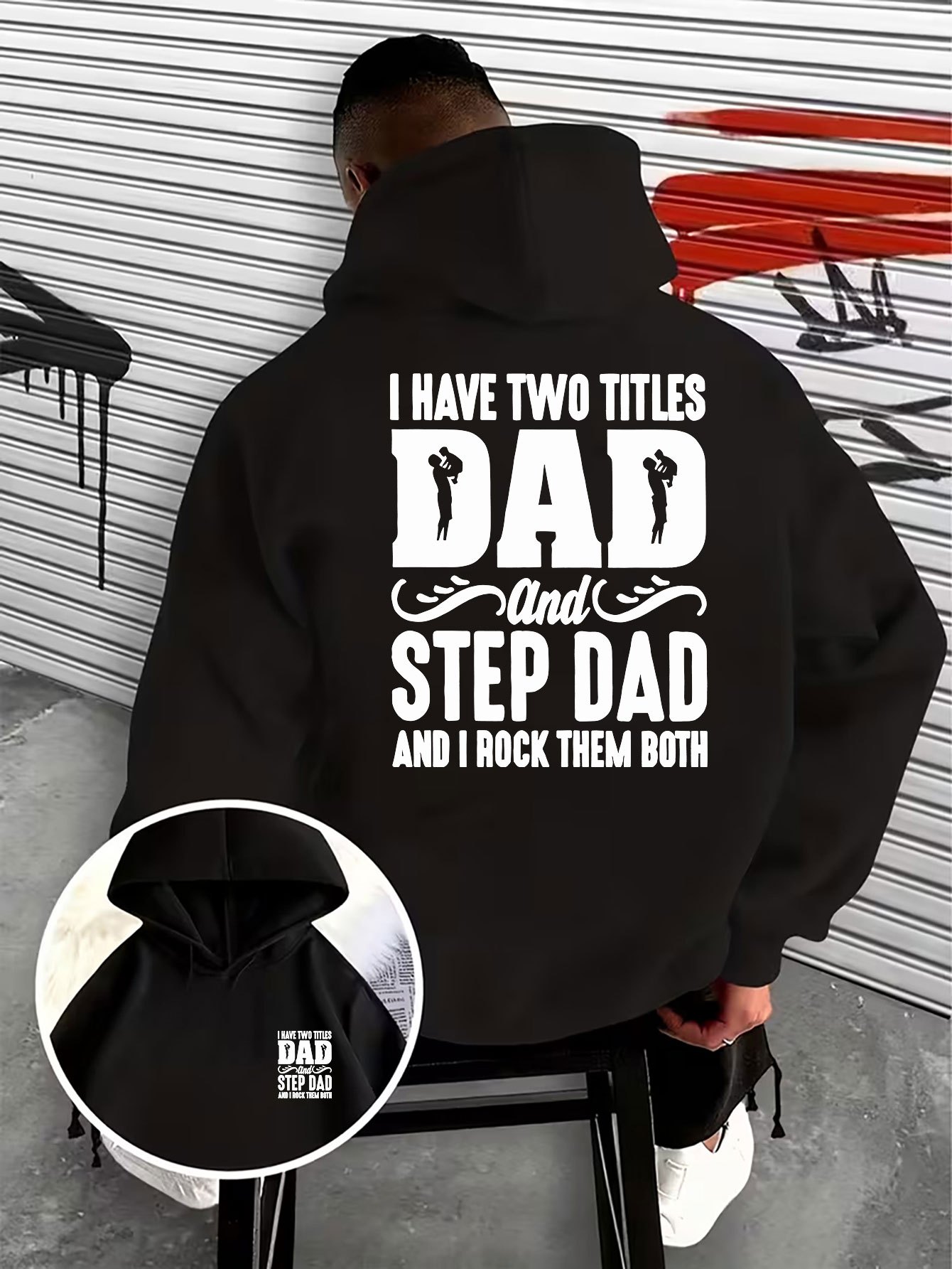 Family Men's Hooded Sweatshirt - Street Fashion Logo Design recension och pris