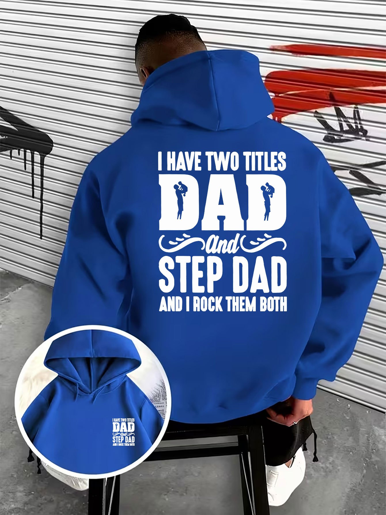 Family Men's Hooded Sweatshirt - Street Fashion Logo Design recension och pris