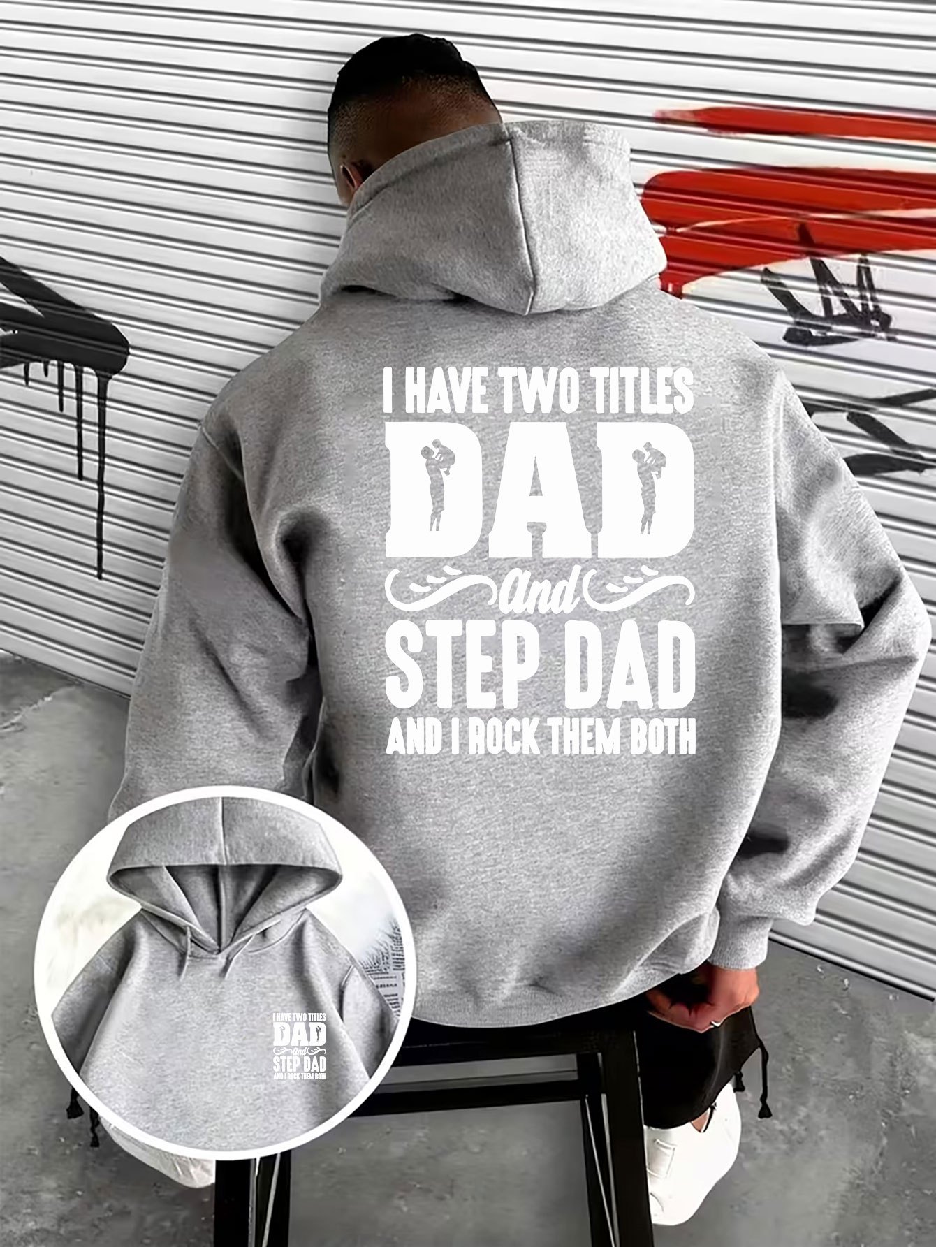 Family Men's Hooded Sweatshirt - Street Fashion Logo Design recension och pris