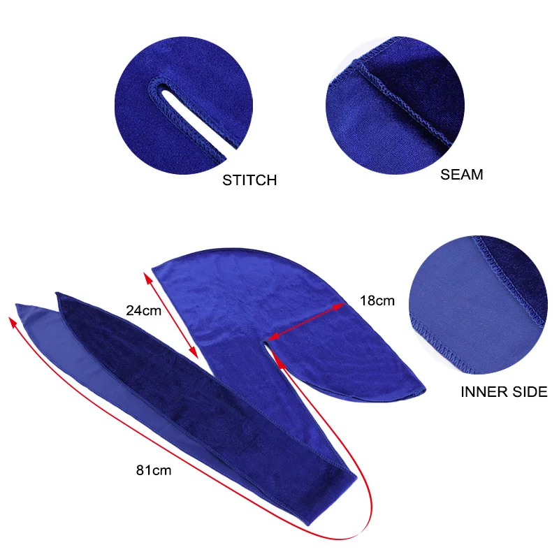 kkjoy Unisex Velvet Durags Ban - Street Fashion Hats recension och pris