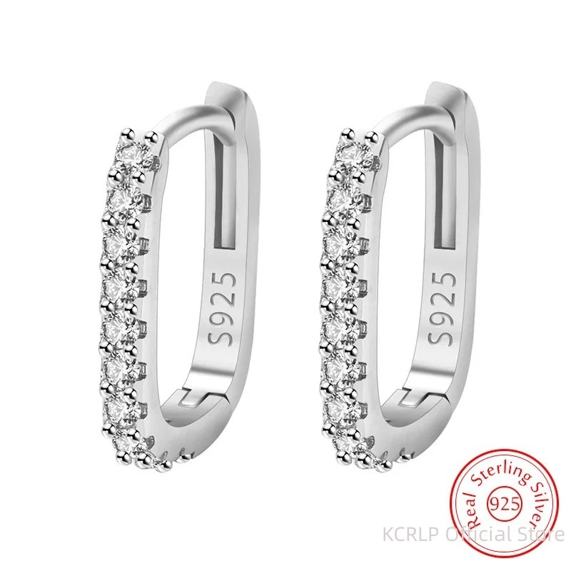 High-quality 925 Sterling Silv - Street Fashion Earrings recension och pris