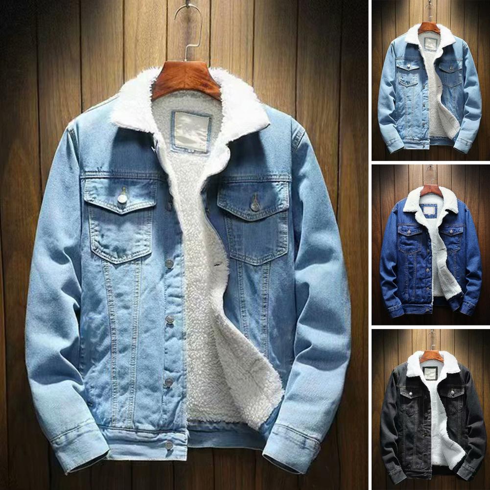 Men Jean Jacket Thicken Lamb C - Street Fashion Jeans Men recension och pris