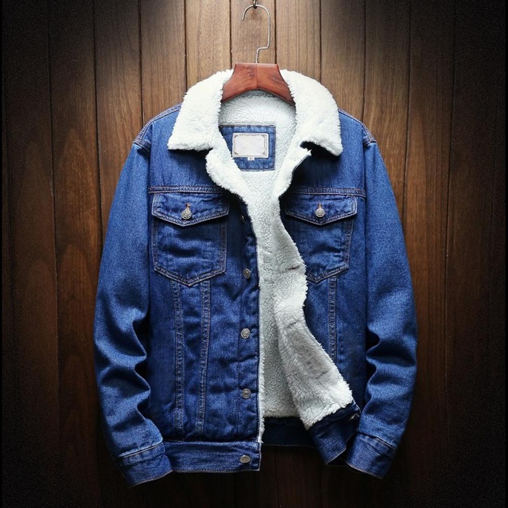 Men Jean Jacket Thicken Lamb C - Street Fashion Jeans Men recension och pris