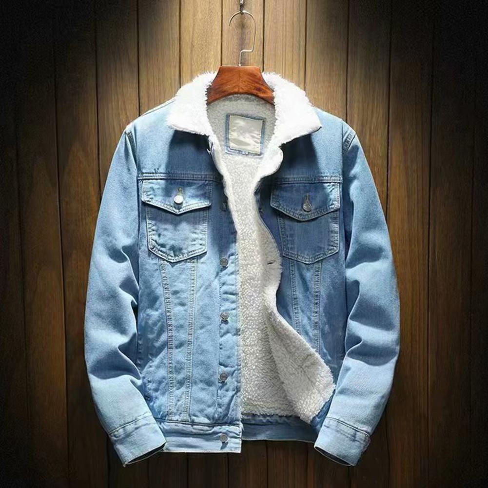 Men Jean Jacket Thicken Lamb C - Street Fashion Jeans Men recension och pris