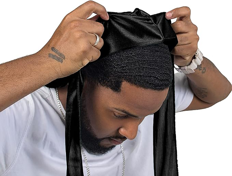 3PCS/LOT Long Durag Silk Satin - Street Fashion Hats recension och pris