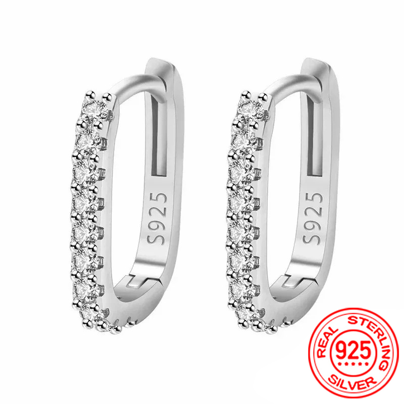 High-quality 925 Sterling Silv - Street Fashion Earrings recension och pris
