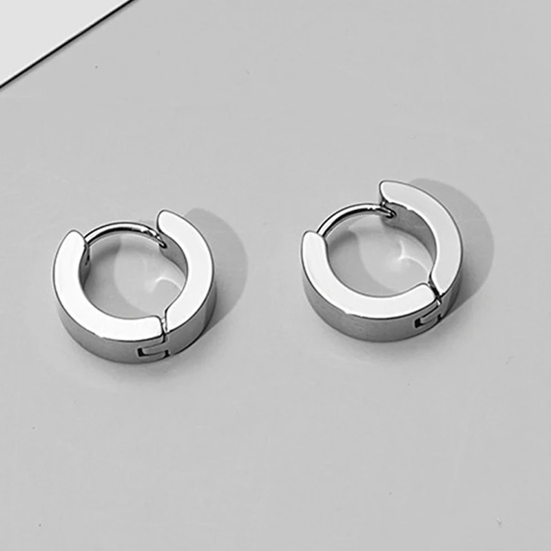 4 Pairs Punk Steel-color Stain - Street Fashion Earrings recension och pris