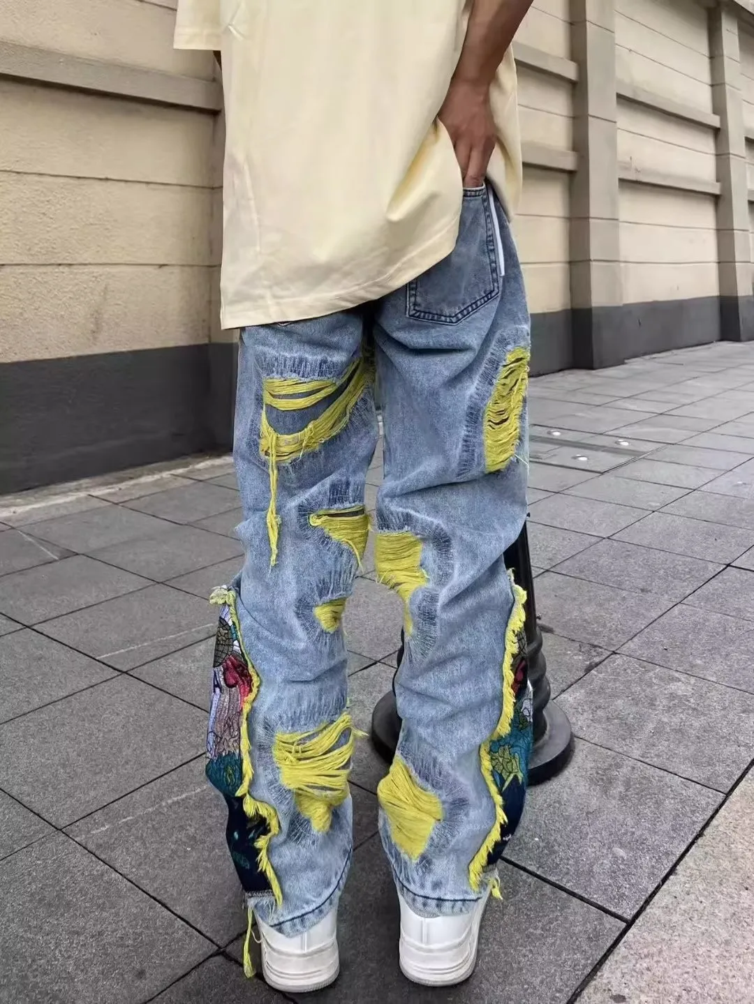 American Vintage Hip-hop Embro - Street Fashion Jeans Men recension och pris