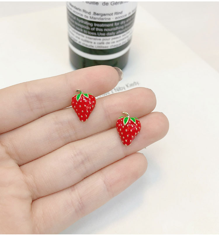 Acrylic Strawberry Earrings Fa - Street Fashion Earrings recension och pris