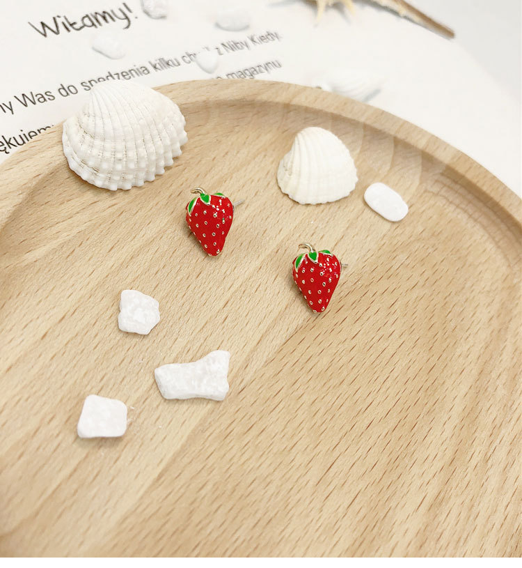Acrylic Strawberry Earrings Fa - Street Fashion Earrings recension och pris
