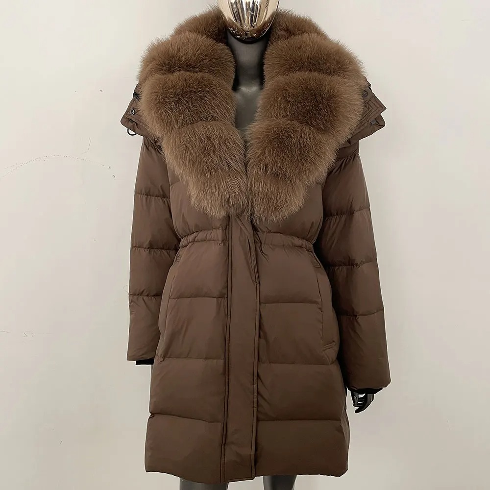 Real Fur Jacket Fashion Hooded - Street Fashion Official recension och pris