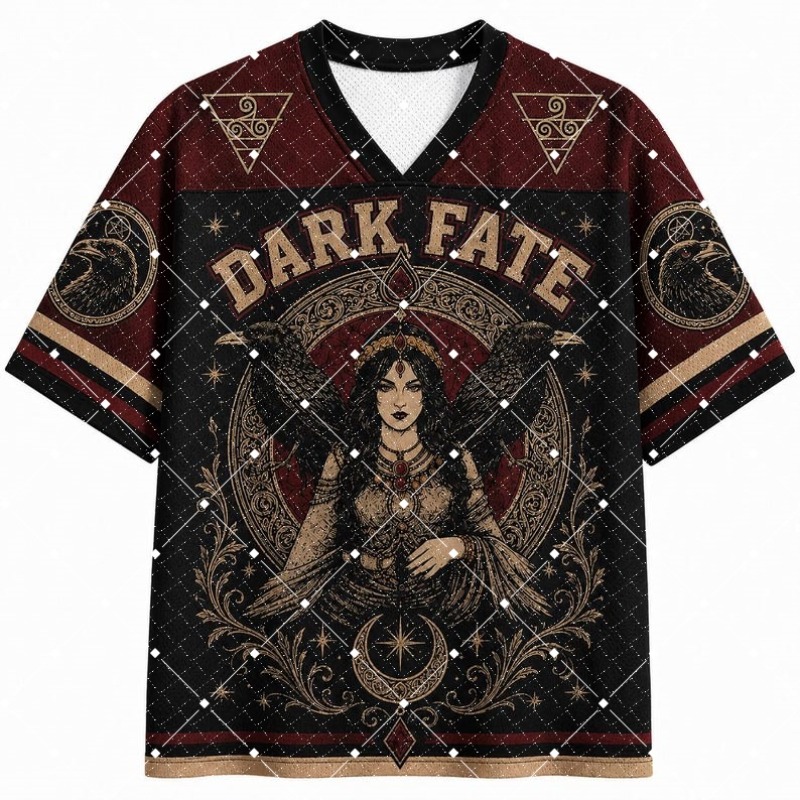 Dark Fate Witch Raven Print V‑ - Street Fashion Art recension och pris