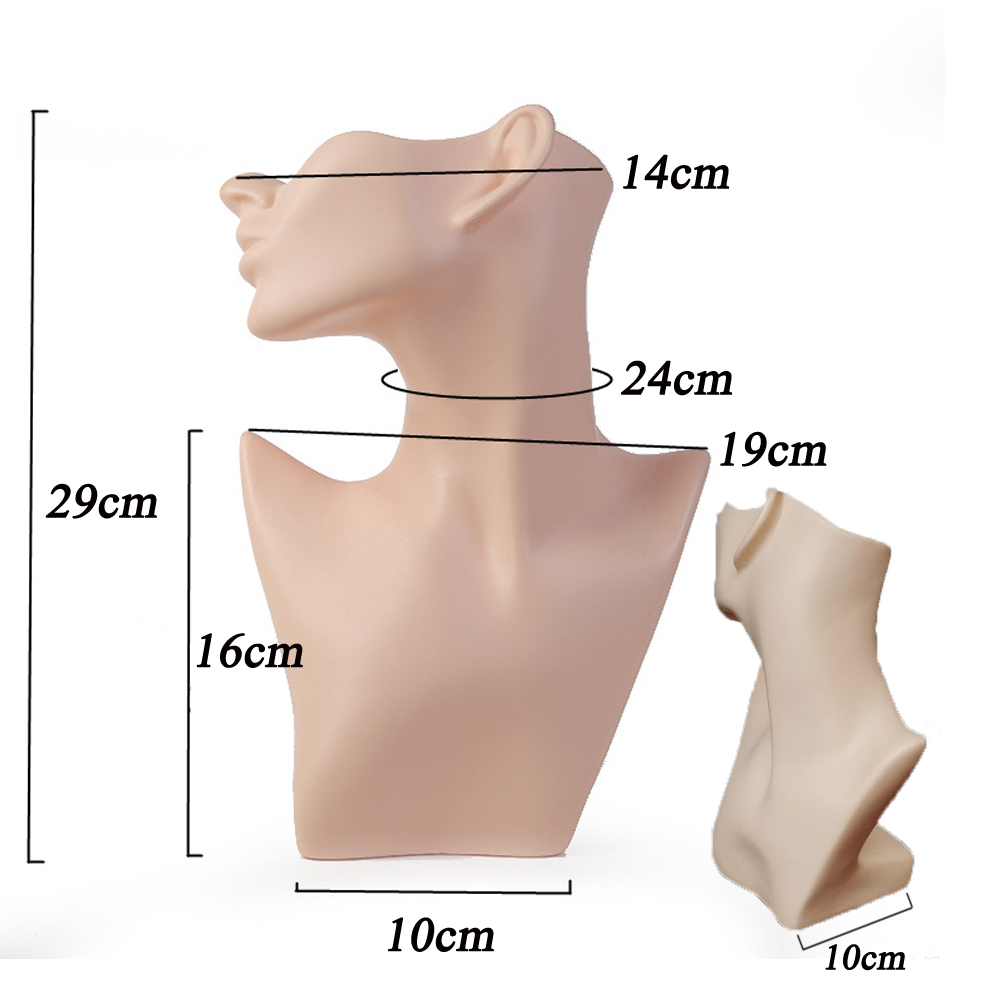 White Half Face Mannequin Head - Street Fashion Earrings recension och pris