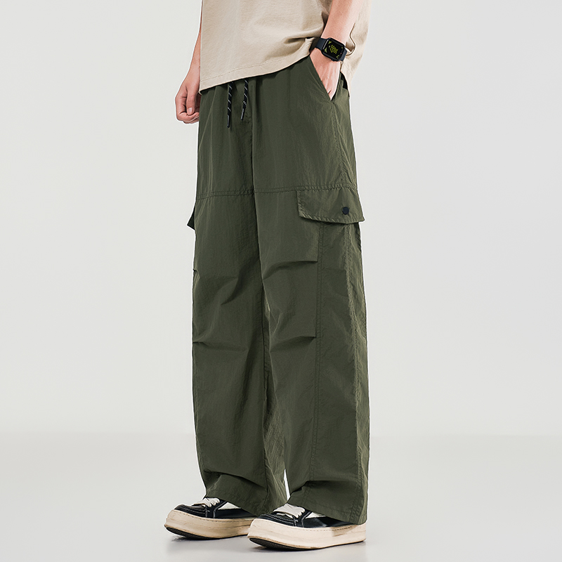 Summer Men's Workwear Wide Leg - Street Fashion Art recension och pris