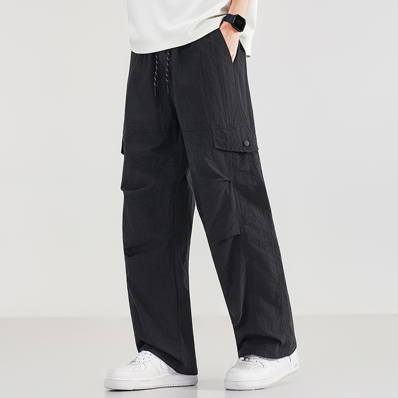 Summer Men's Workwear Wide Leg - Street Fashion Art recension och pris