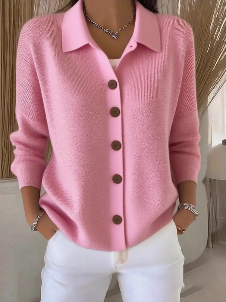 Fashion Knitted Cardigan Butto - Street Fashion China Girl recension och pris