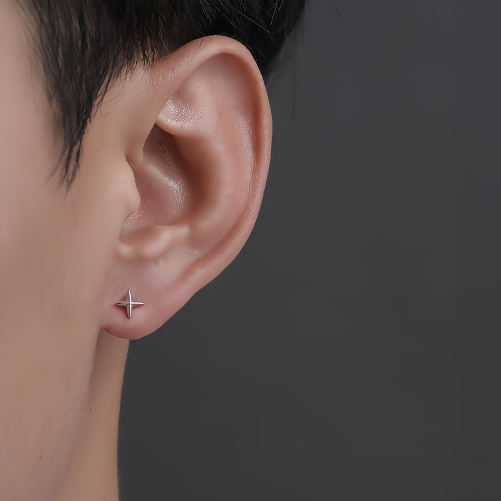 Simple Cross Stars Men Alloy S - Street Fashion Earrings recension och pris