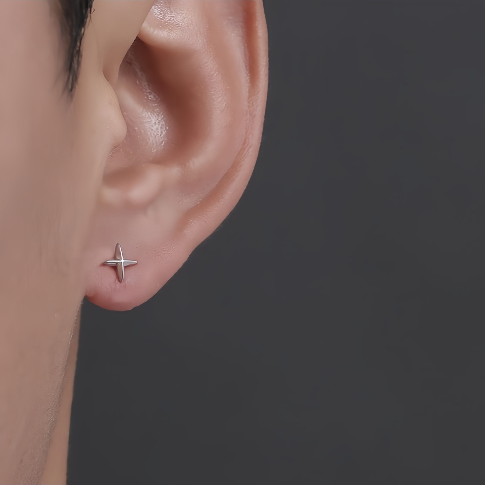 Simple Cross Stars Men Alloy S - Street Fashion Earrings recension och pris