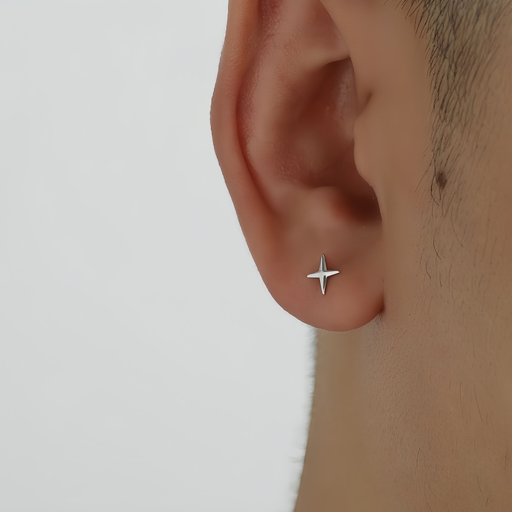 Simple Cross Stars Men Alloy S - Street Fashion Earrings recension och pris