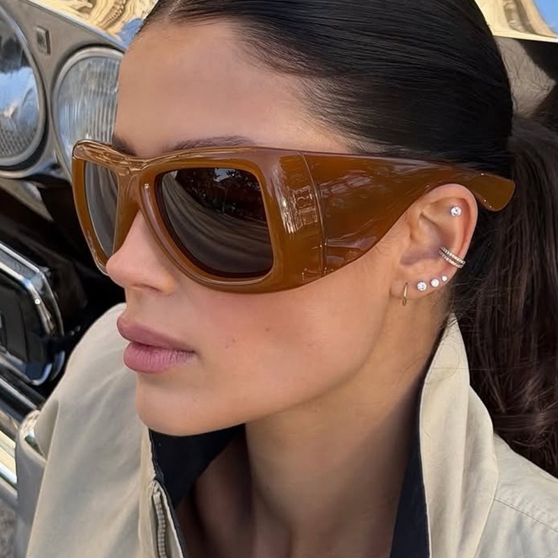 Vintage Oversize Square Y2K Su - Street Fashion Glasses recension och pris