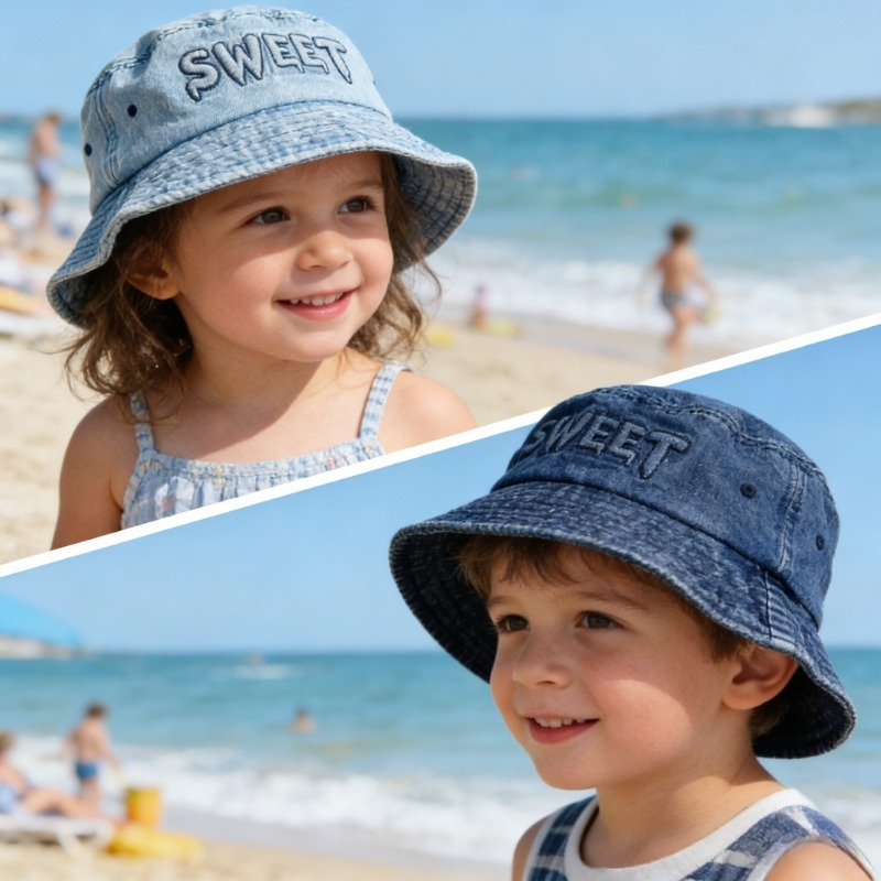 Japanese Retro Kids Bucket Hat - Street Fashion Hats recension och pris