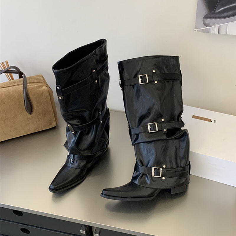 Black New Autumn Winter Narrow - Street Fashion Ladies recension och pris