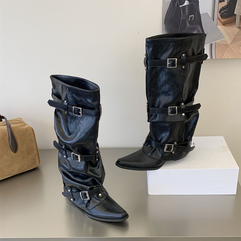 Black New Autumn Winter Narrow - Street Fashion Ladies recension och pris