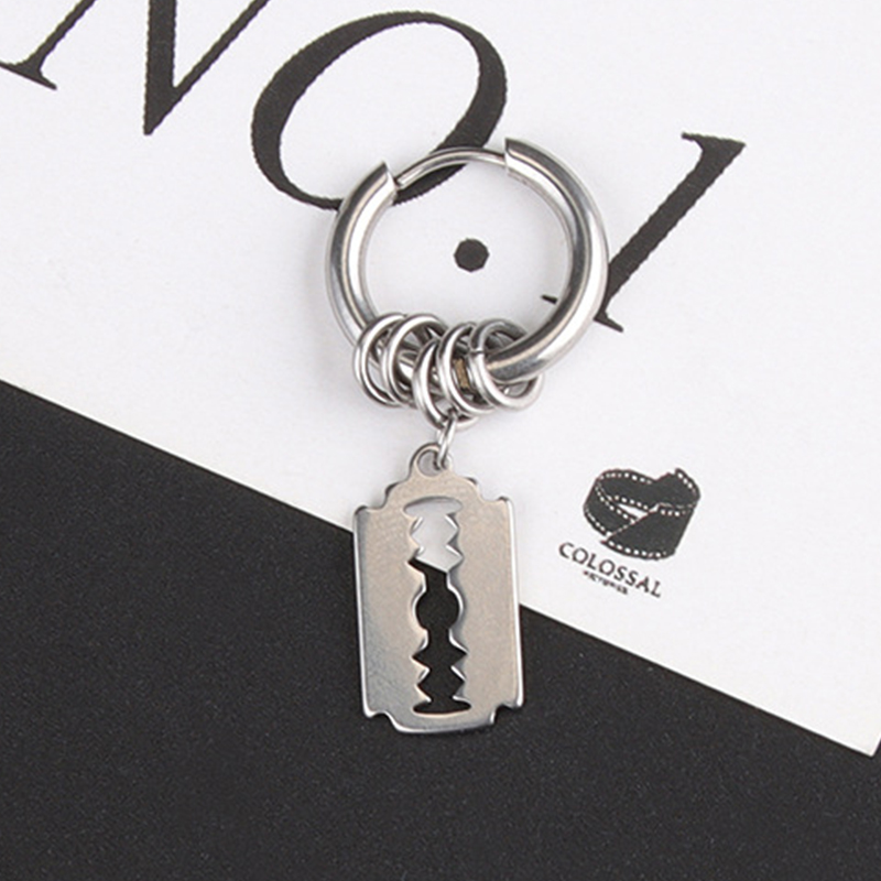 Fashion Stainless Steel Blade  - Street Fashion Earrings recension och pris