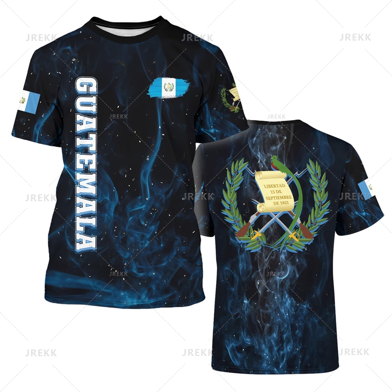 Guatemala Flag Pattern T-Shirt - Street Fashion Usa recension och pris