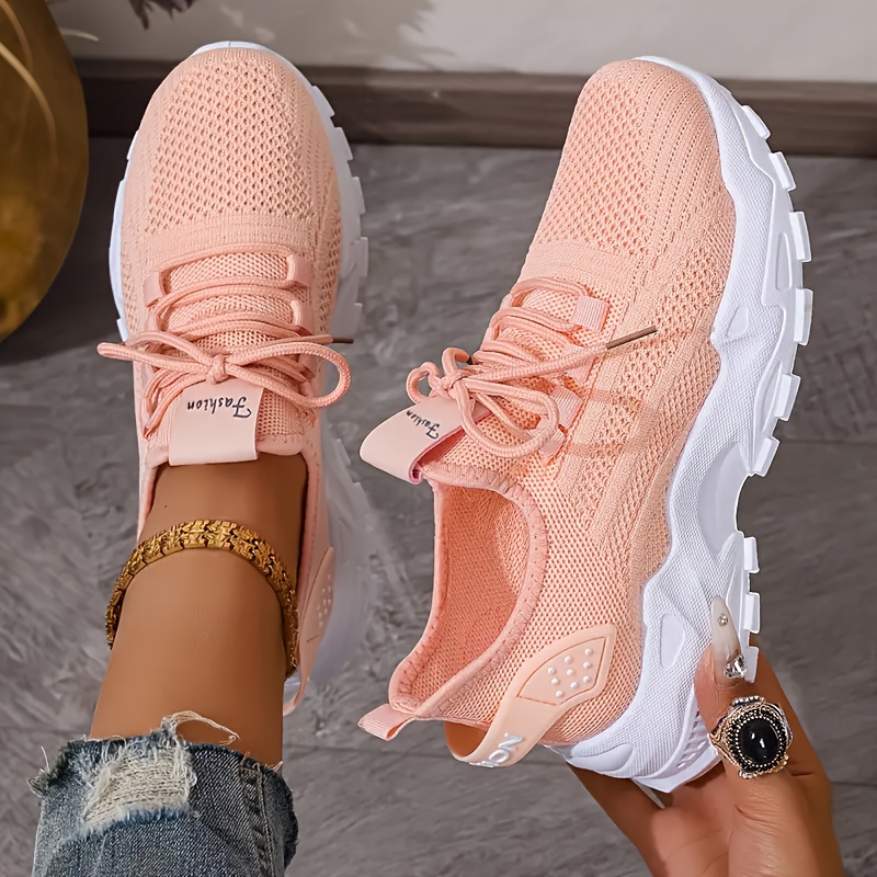 Breathable Knit Sneakers Fashi - Street Fashion Ladies recension och pris