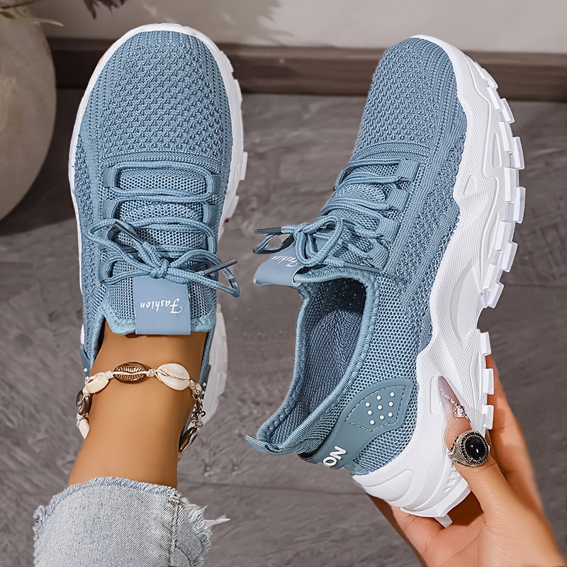 Breathable Knit Sneakers Fashi - Street Fashion Ladies recension och pris