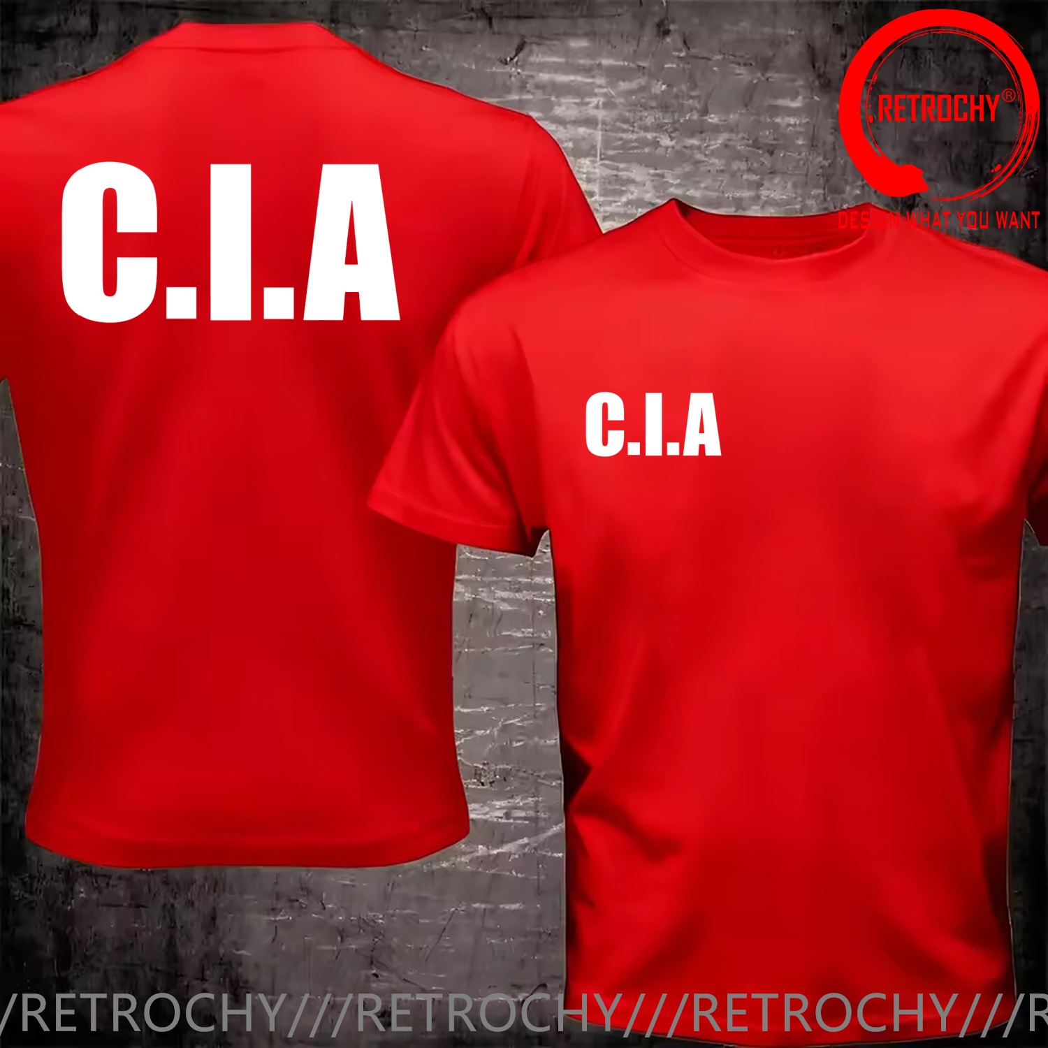 Funny Design USA CIA US C.I.A  - Street Fashion Usa recension och pris