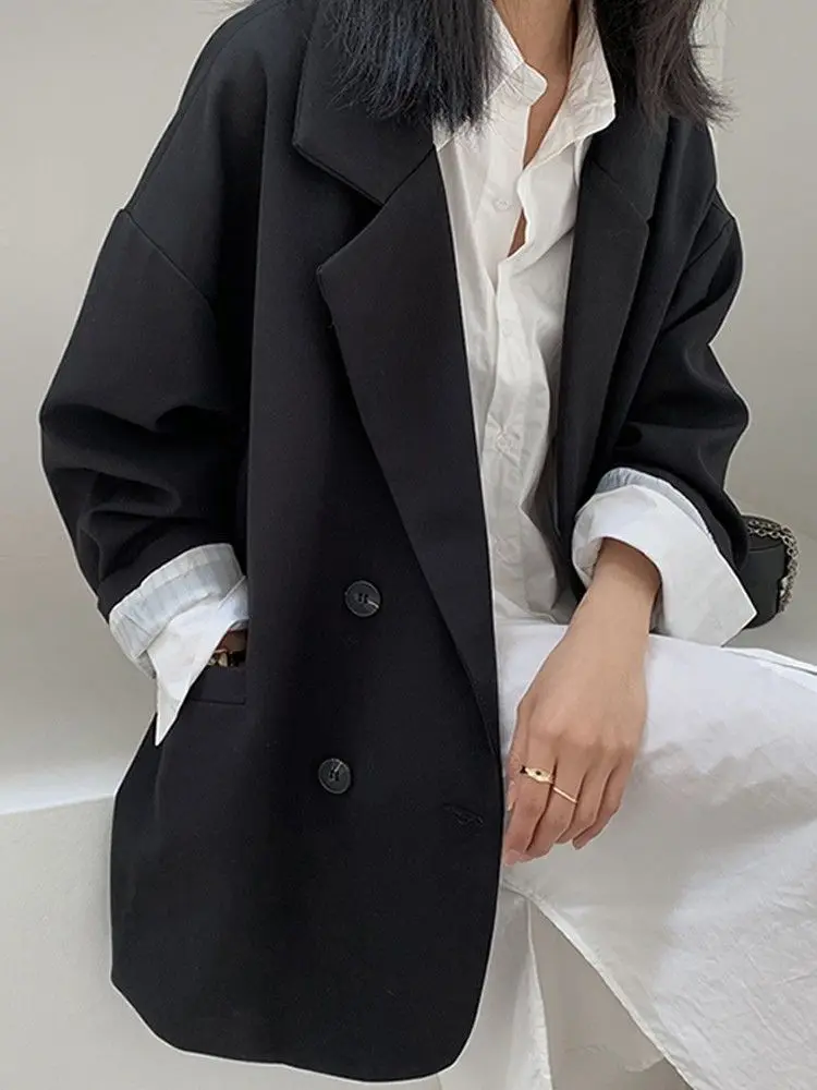 Vintage Brown Blazer Women Ele - Street Fashion Official recension och pris