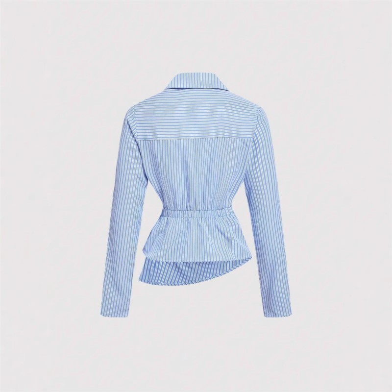 Fashion Striped Shirt For Fema - Street Fashion China Girl recension och pris