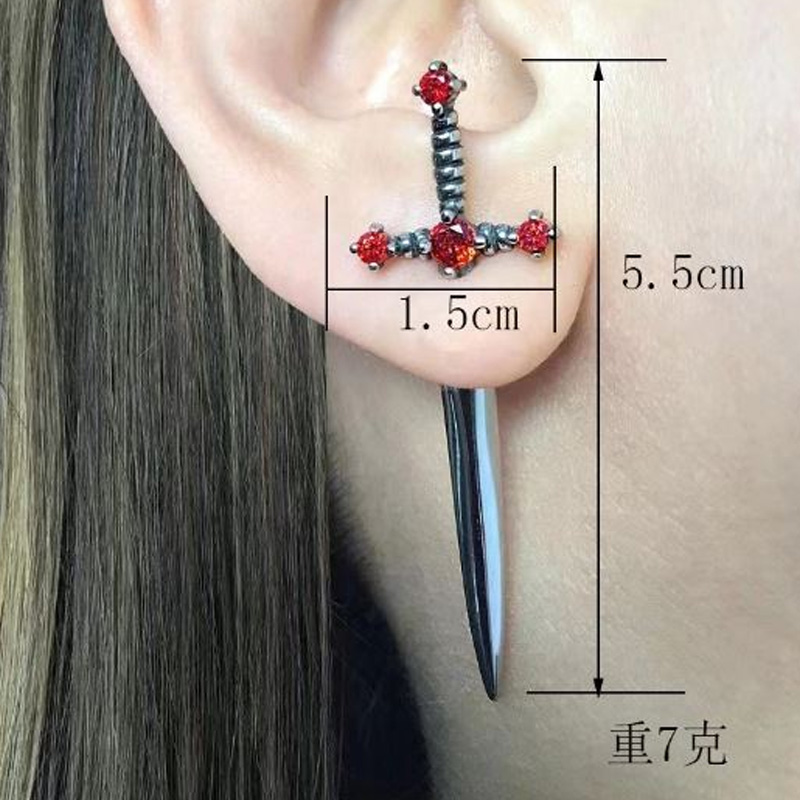 New In Fashion Vintage Hip Hop - Street Fashion Earrings recension och pris