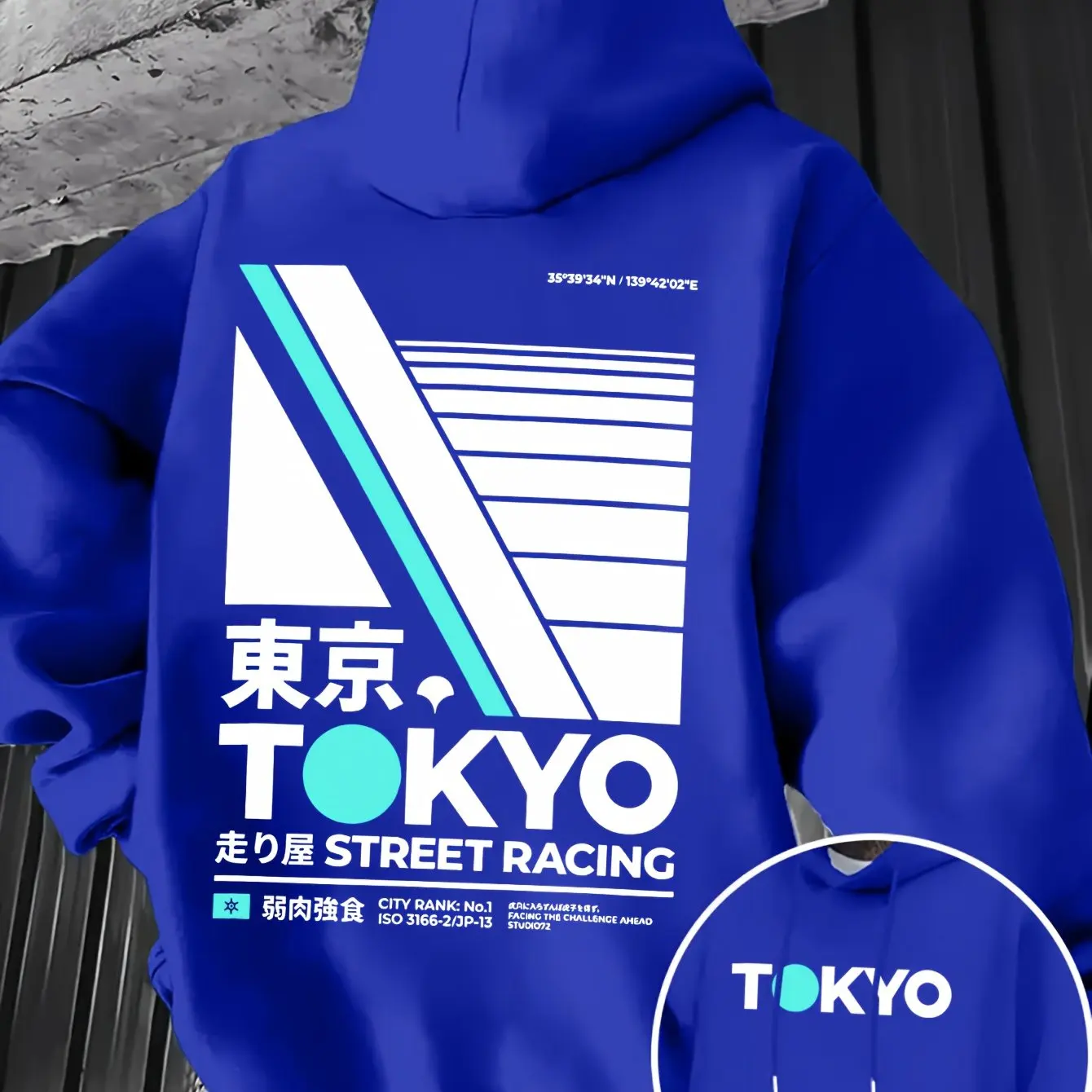 Retro JDM Tokyo Racing Double- - Street Fashion Tokyo recension och pris