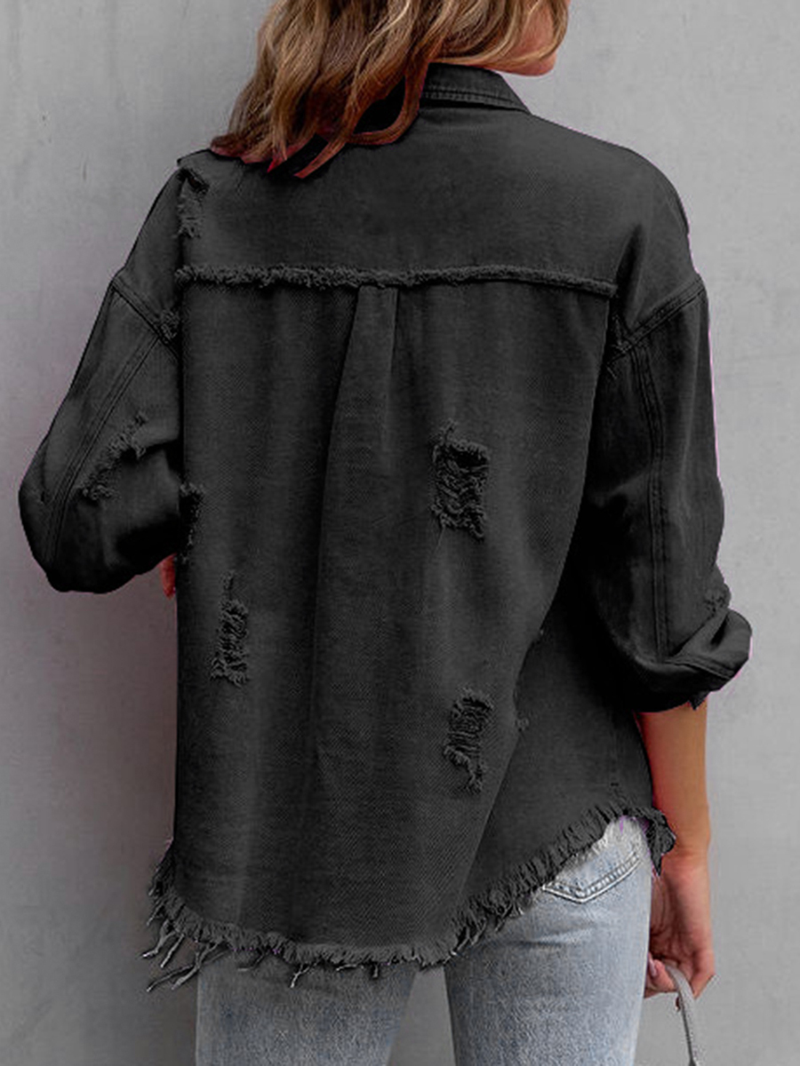 Women's Fashion Casual Ripped  - Distressed Jean Rip recension och pris