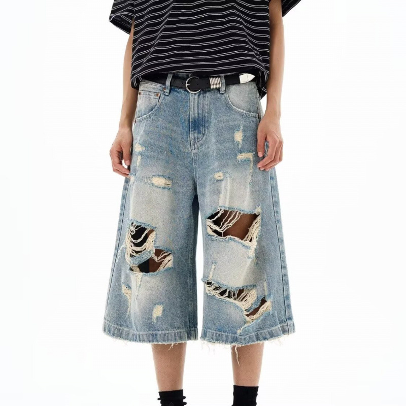 New Men Vintage Ripped Baggy S - Distressed Jean Rip recension och pris