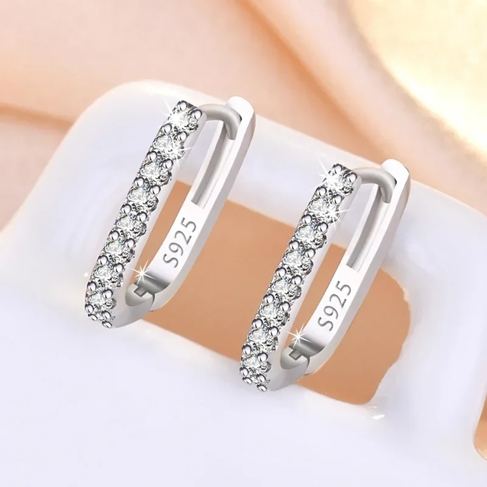 High-quality 925 Sterling Silv - Street Fashion Earrings recension och pris