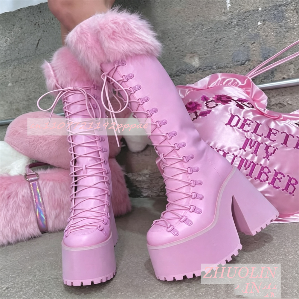 Women Platform Boots Knee High - Street Fashion Ladies recension och pris