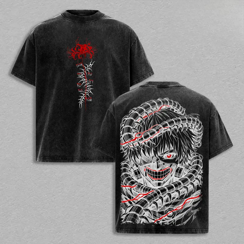 Manga Kaneki Ken Retro T Shirt - Street Fashion Tokyo recension och pris