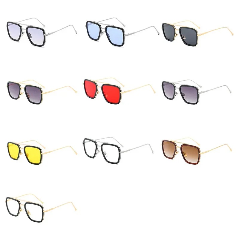 Steam Punk Tony Stark Sunglass - Street Fashion Glasses recension och pris
